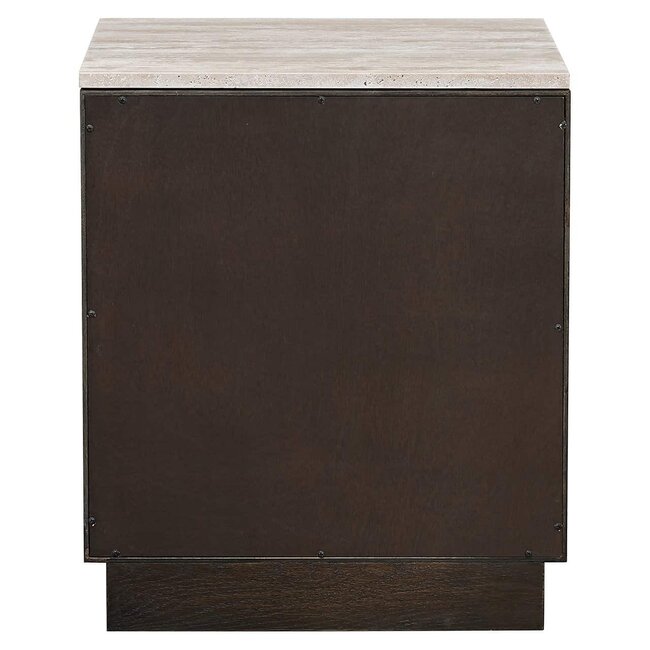 Richmond Interiors  Nachtkastje Claremont 2-laden Bruin