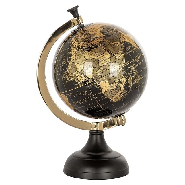 Richmond Interiors  Deco object wereldbol Jilly Zwart
