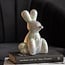 Present Time Ornament Balloon Bunny wit parelmoer