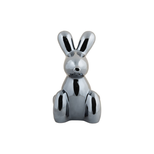 Present Time Ornament Balloon Bunny zwart groot