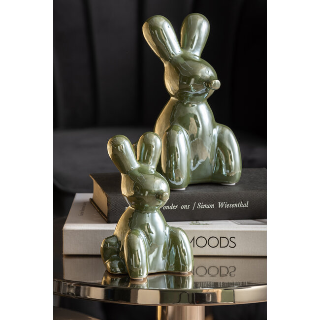 Present Time Ornament Balloon Bunny jungle groen groot