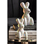 Present Time Ornament Balloon Bunny wit parelmoer groot
