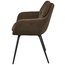 Woood Runa eetkamerstoel Chenille warm bruin