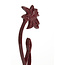 Light en Living Ornament op voet 12x7,5x40 cm DAFFODIL glans bordeaux