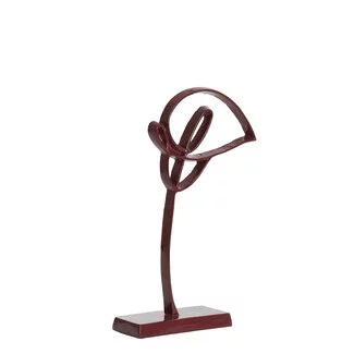 Light en Living Ornament op voet 19x8x38 cm CALLA  glans bordeaux