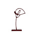 Light en Living Ornament op voet 19x8x38 cm CALLA  glans bordeaux