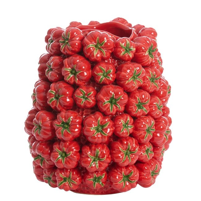 Light en Living Vaas deco 34x33x37 cm TAMINA  keramiek rood