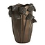 Light en Living Vaas deco 27,5x25,5x35 cm LAVCI keramiek mat donker bruin
