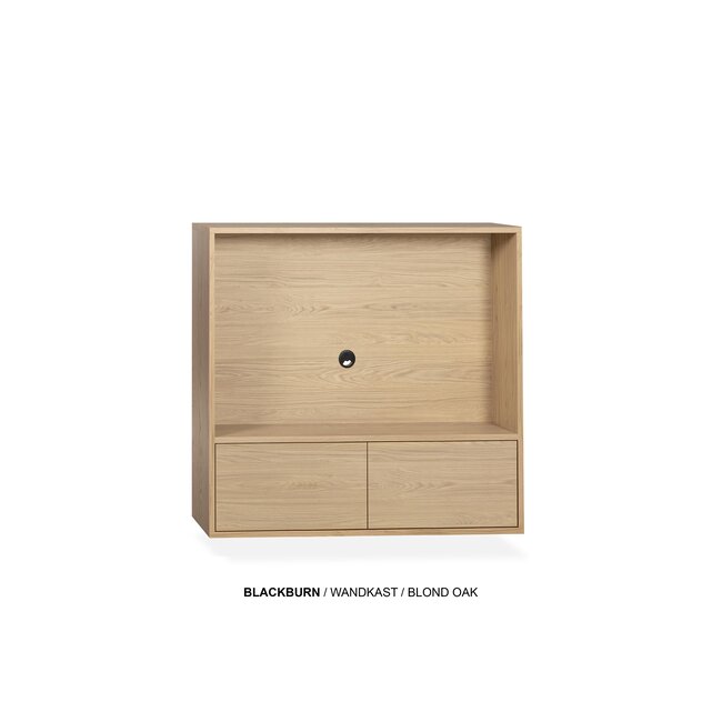 WoonMax TV wandmeubel Blackburn maat S - Diverse elementen en kleuren
