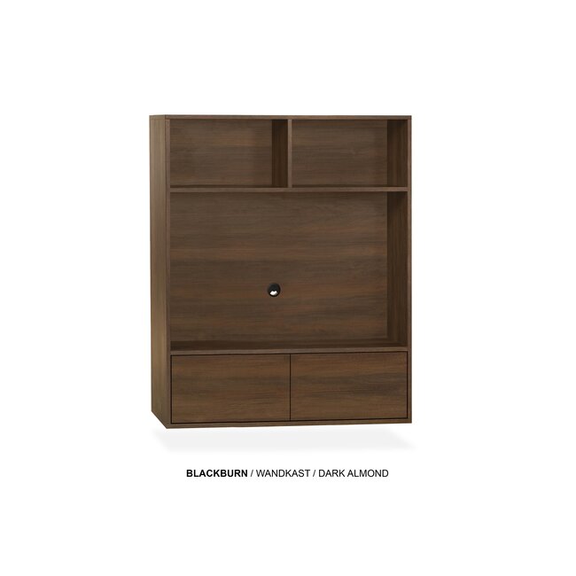 WoonMax TV wandmeubel Blackburn maat M - Diverse elementen en kleuren