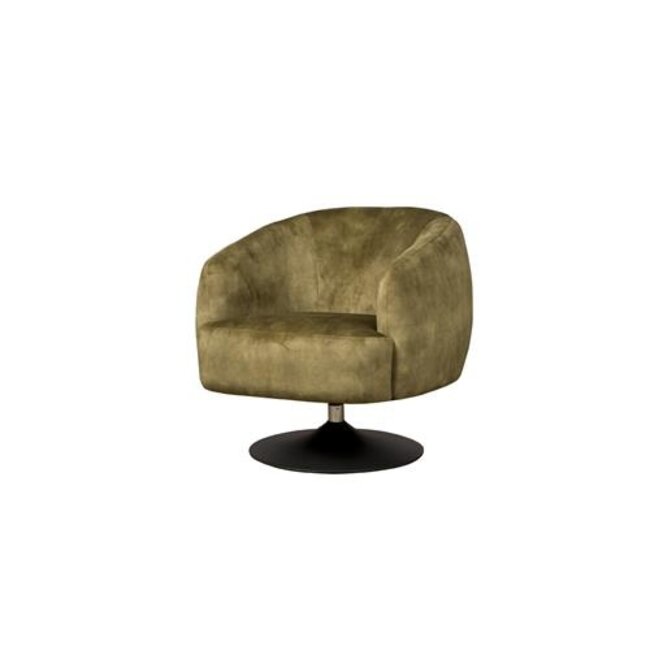 Tower Living Fauteuil Barga - groen velvet showroommodel