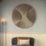 PTMD Wandornament Wiktor Bruin MDF rond swirl carved L