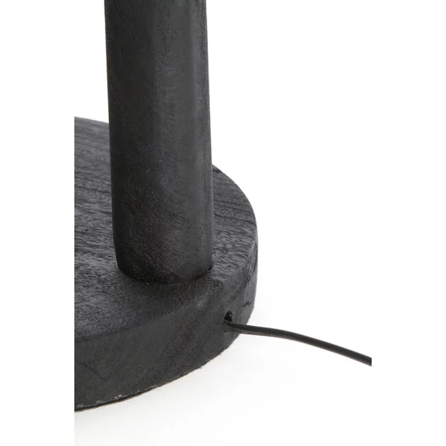 Light en Living Vloerlamp Ø30x135 cm XITTA hout mat zwart