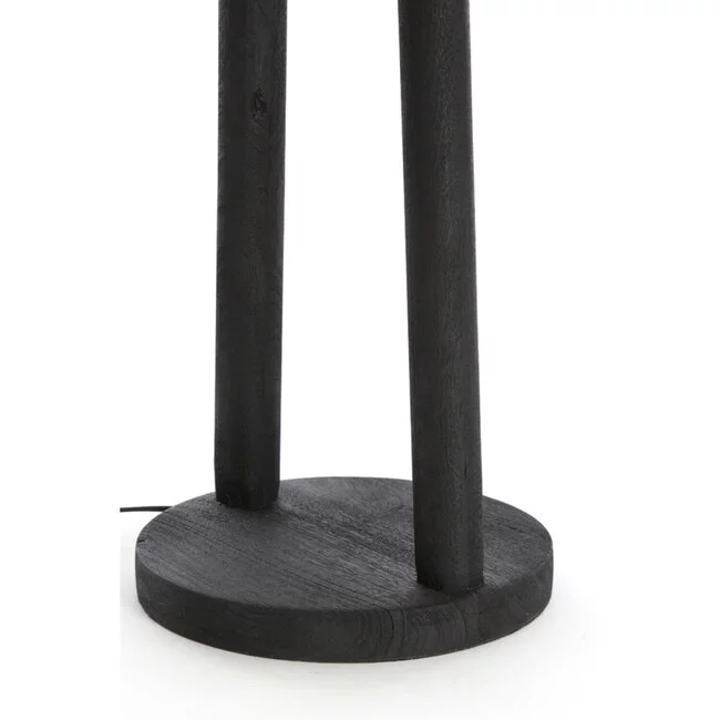 Light en Living Vloerlamp Ø30x135 cm XITTA hout mat zwart