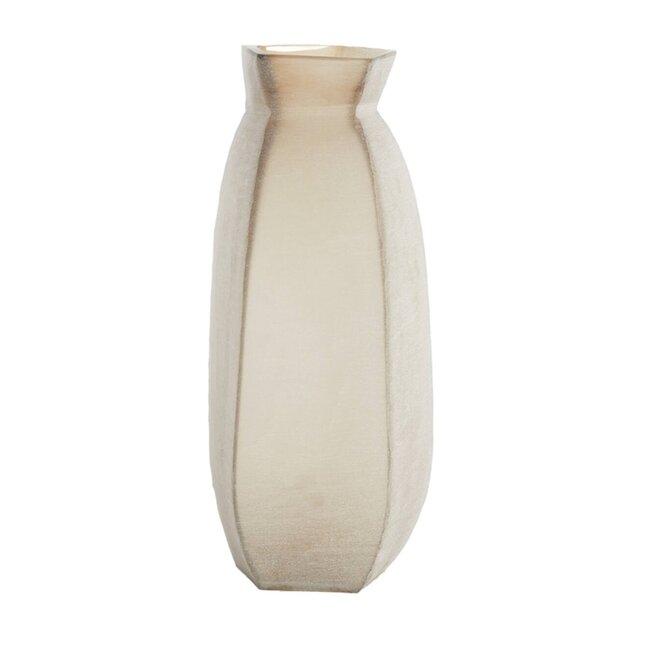 Light en Living Vaas 24,5x22,5x50,5 cm VELIKO glas bruin