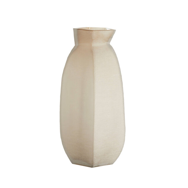 Light en Living Vaas 24,5x22,5x50,5 cm VELIKO glas bruin