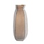 Light en Living Vaas 24,5x22,5x50,5 cm VELIKO glas donker bruin