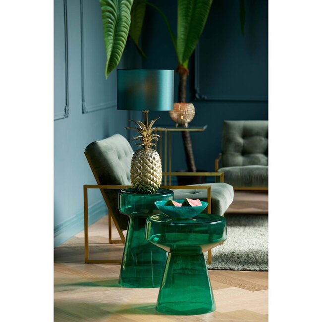 Light en Living Schaal Ø26x7,5 cm BINANGA petrol+emerald