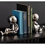 Present Time Boekenstandaard Joey Chrome