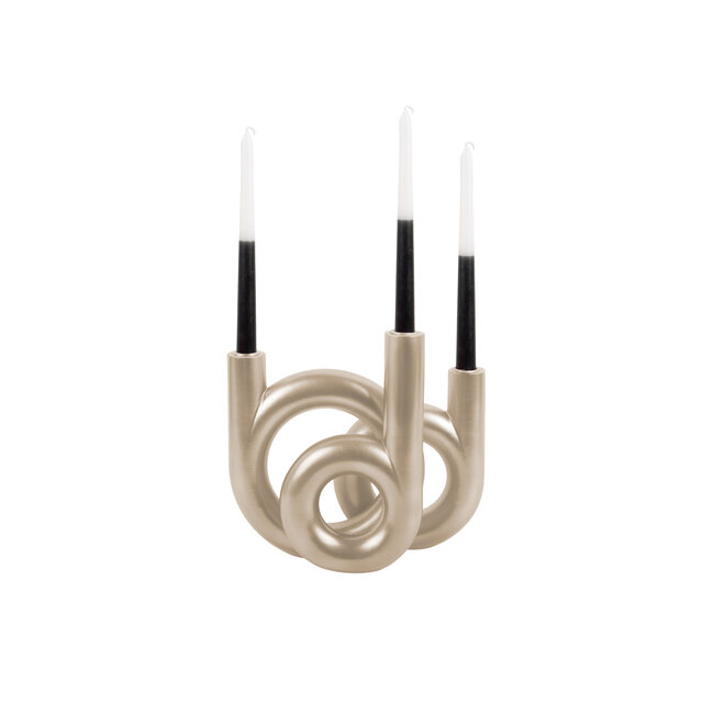 Present Time Kandelaar Rings medium - Metallic Goud