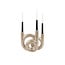 Present Time Kandelaar Rings medium - Metallic Goud