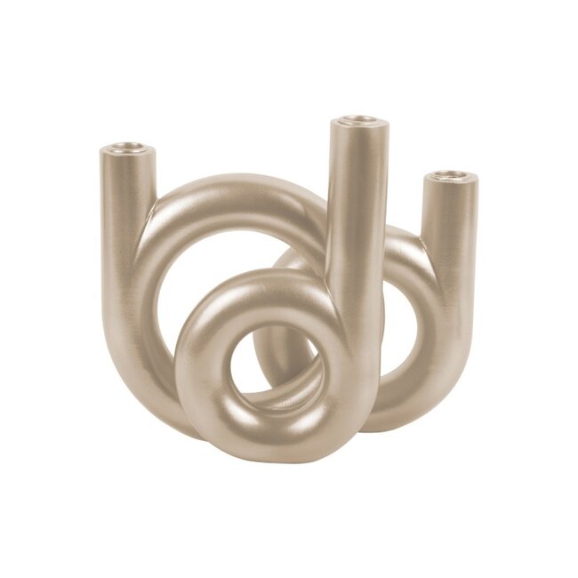 Present Time Kandelaar Rings medium - Metallic Goud
