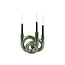 Present Time Kandelaar Rings medium - Metallic Jungle groen