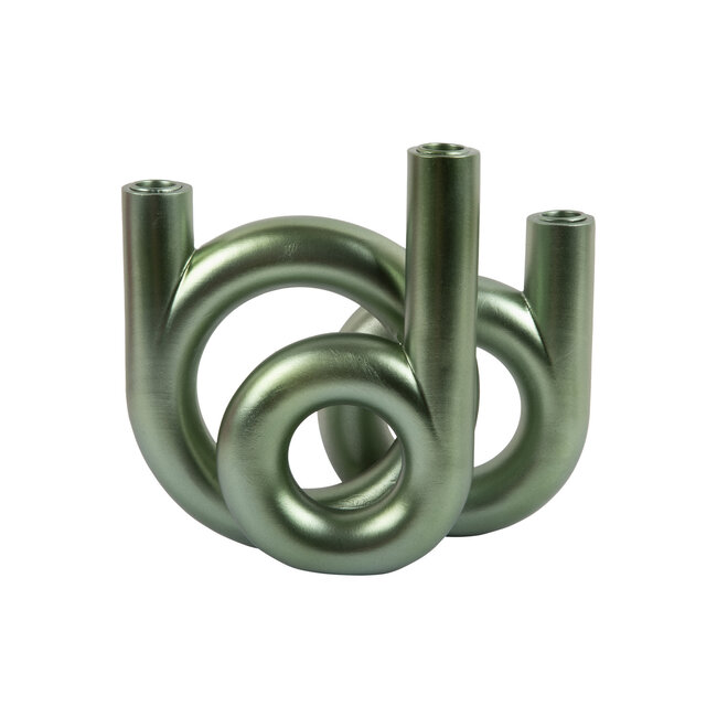 Present Time Kandelaar Rings medium - Metallic Jungle groen