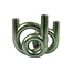 Present Time Kandelaar Rings medium - Metallic Jungle groen