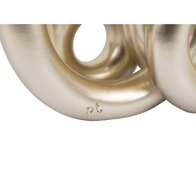 Present Time Kandelaar Rings groot - Metallic Goud