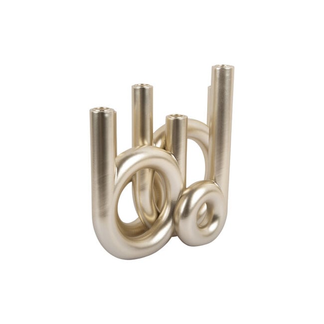 Present Time Kandelaar Rings groot - Metallic Goud