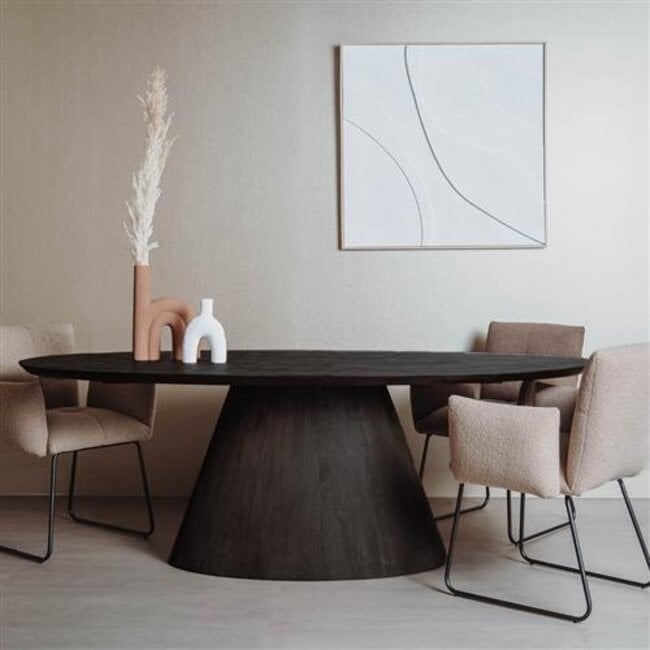 Tower Living Eettafel Premana ovaal - 260x120 – zwart