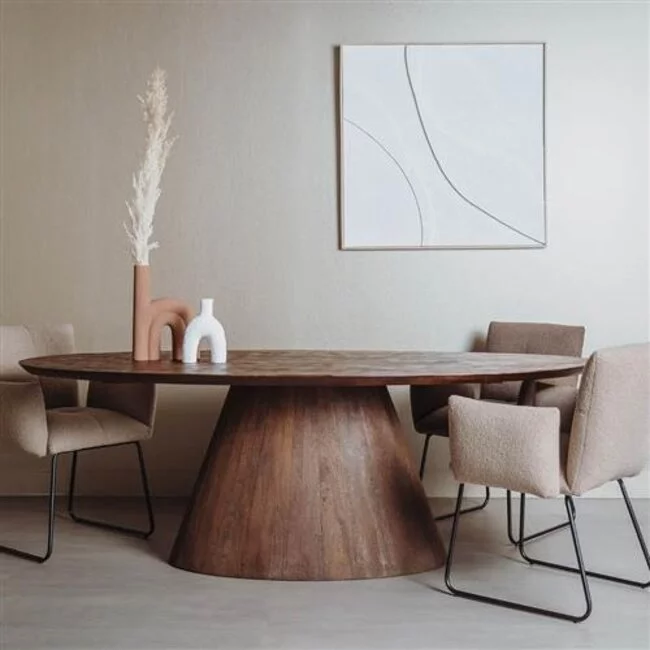 Tower Living Eettafel Premana ovaal - 240x120 – bruin