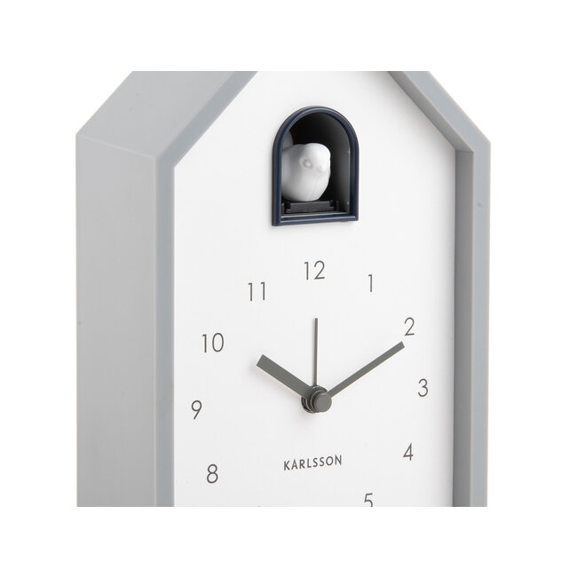 Karlsson Wekker Modern Cuckoo Grijs