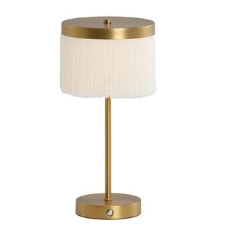 Light en Living Tafellamp LED Ø17x35 cm DINY antiek  brons+crème