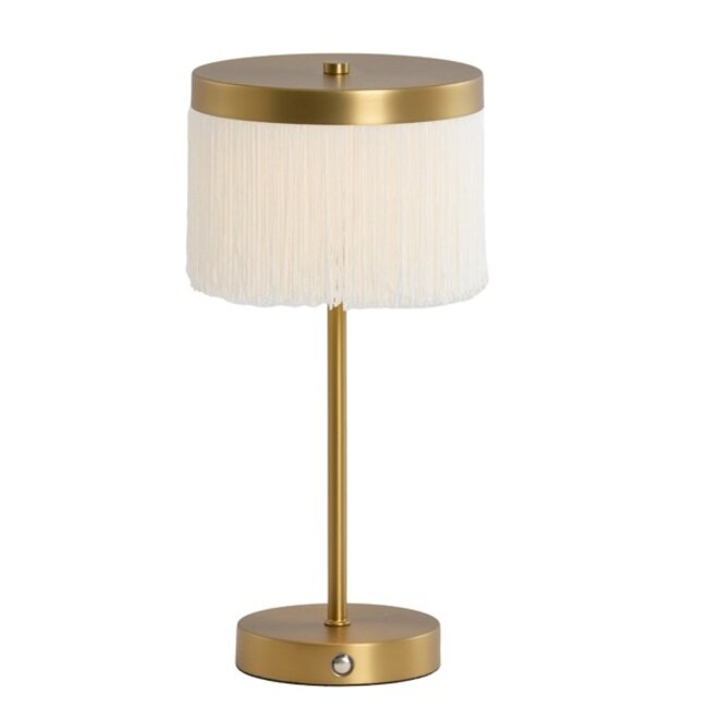 Light en Living Tafellamp LED Ø17x35 cm DINY antiek  brons+crème