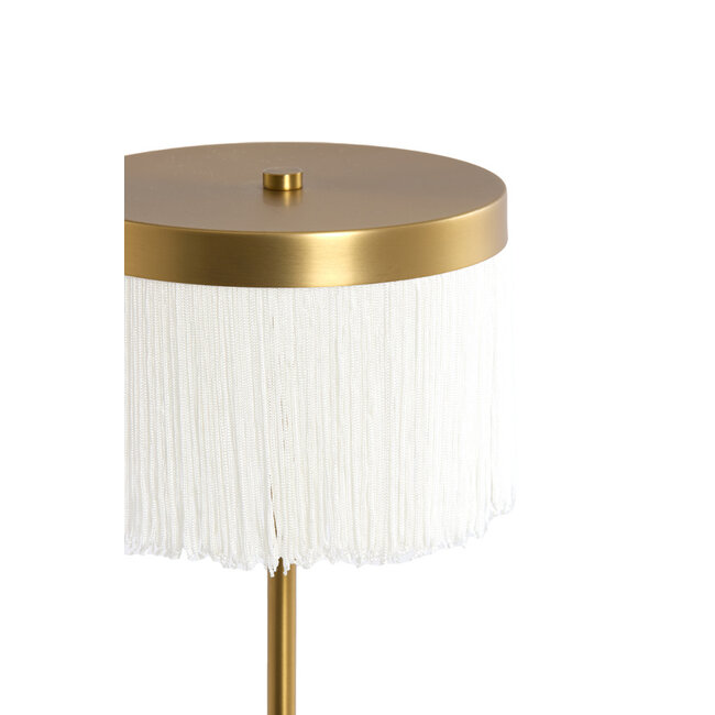 Light en Living Tafellamp LED Ø17x35 cm DINY antiek  brons+crème
