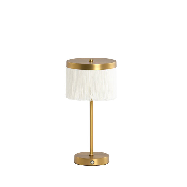 Light en Living Tafellamp LED Ø17x35 cm DINY antiek  brons+crème