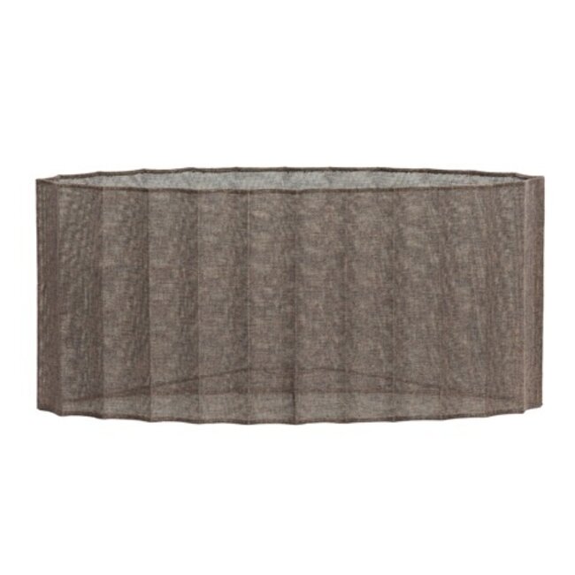 Light en Living Kap ovaal recht smal 45-21-22 cm DISLI  linnen bruin