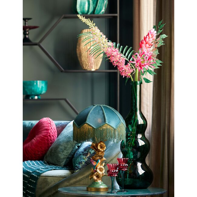 Light en Living Kap Ø35x26 cm MALACIA velvet groen