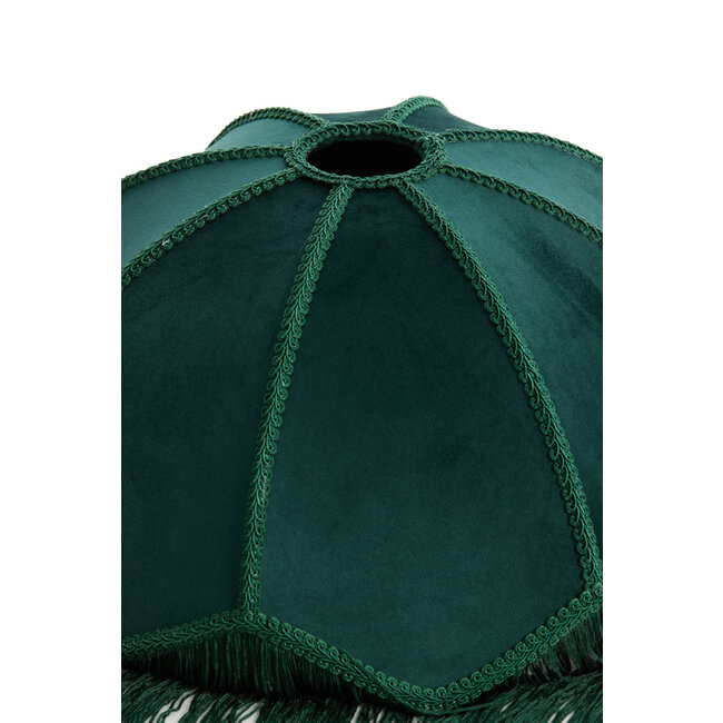 Light en Living Kap Ø35x26 cm MALACIA velvet groen