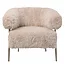 PTMD Fauteuil Hair Cream met champagne kleurige poten