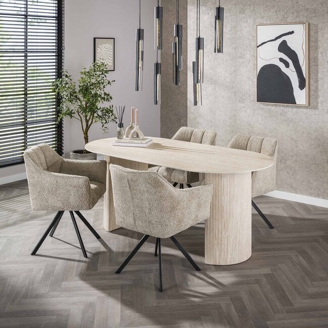 WoonStijl Eetkamertafel 180 arch ceramic