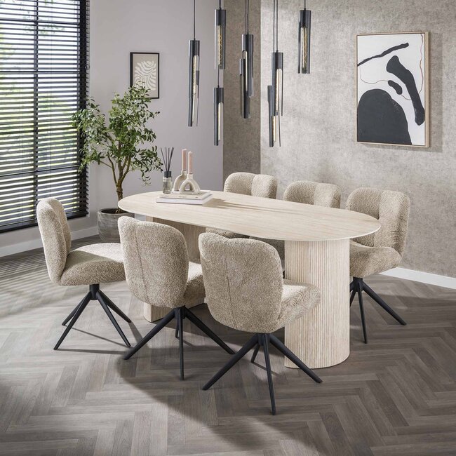 WoonStijl Eetkamertafel 180 arch ceramic
