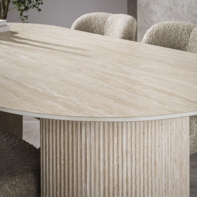WoonStijl Eetkamertafel 180 arch ceramic