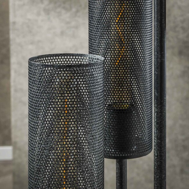 WoonStijl Vloerlamp 5L getrapt tube mesh