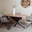 Tower Living Eettafel Trivero 150x150 Mango Naturel