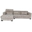 Tower Living Bank Brighton - 3 zits + Chaise Longue Links - Taupe 17