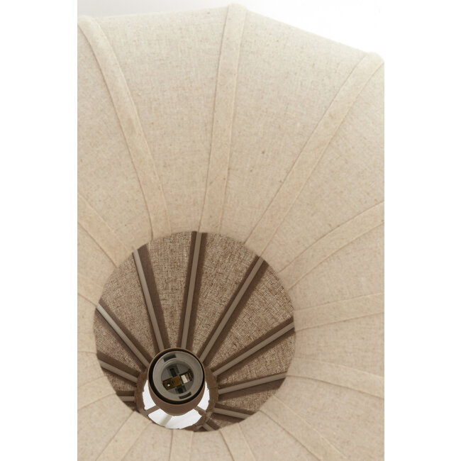 Light en Living Hanglamp Ø60X42,5 cm ZUBEDA linnen naturel