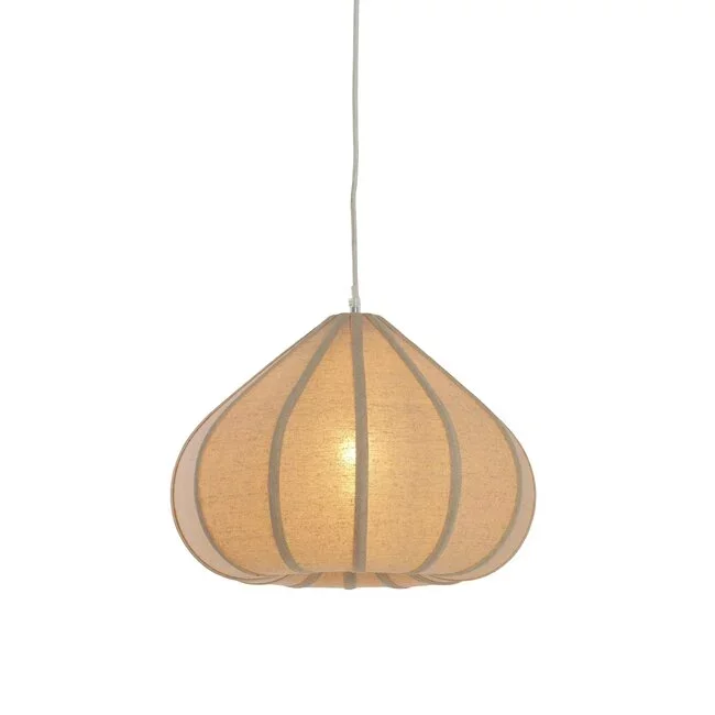 Light en Living Hanglamp Ø40X28,5 cm ZUBEDA linnen naturel